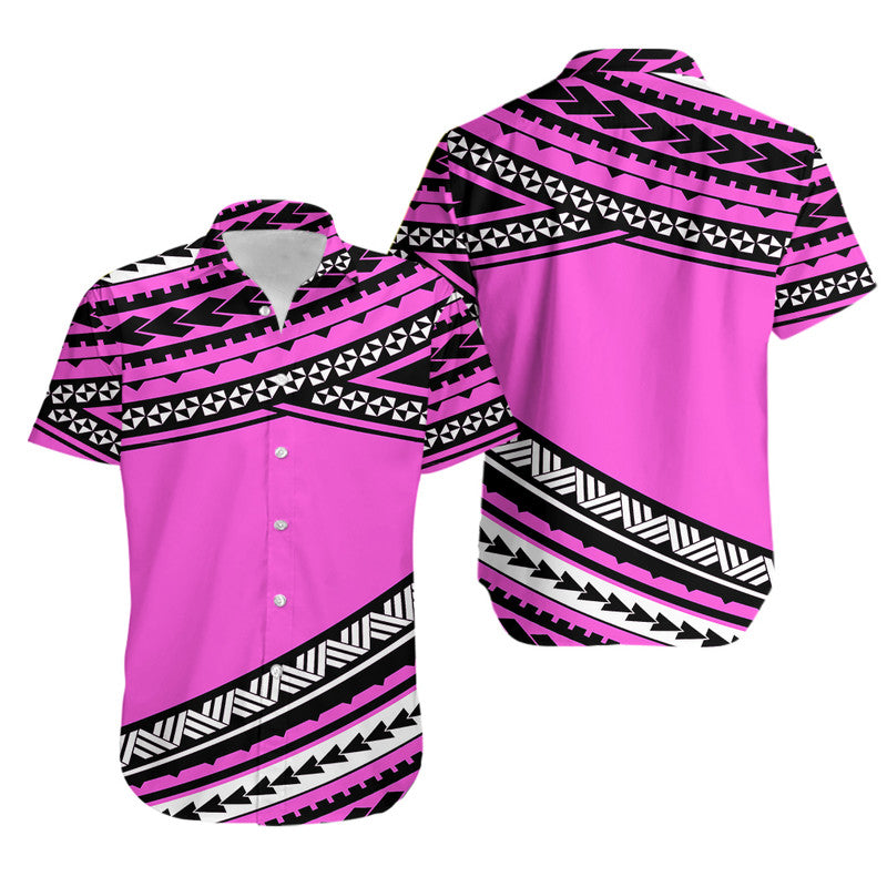 Polynesian Hawaiian Shirts Simple Pink LT6 - Wonder Print Shop