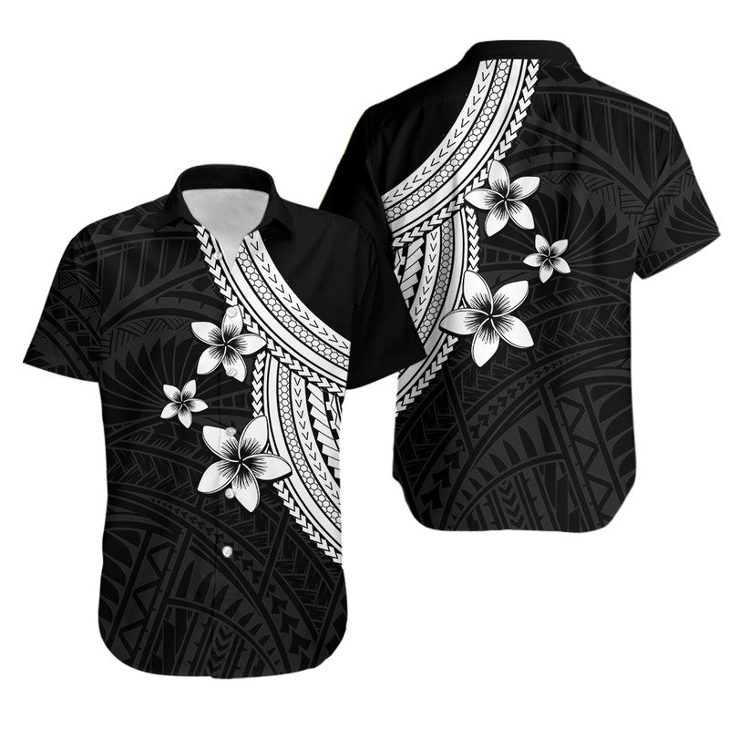 Polynesian Combo Dress And Shirt With Plumeria Flower White LT6 - Wonder Print Shop