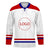 White Hockey Jersey Team Personalized logo and text - Wonder Print Shop