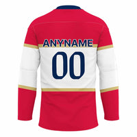 Custom Logo Flat Gold Hockey Jersey Simple Style CTM09