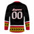 Custom Black Gold Hockey Jersey with Personalized Logo and Text Front and Back - Wonder Print Shop