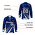 Custom Blue Hockey Jersey with Personalized Logo and Text Front and Back - Wonder Print Shop
