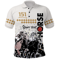 Custom Year Anniversary Kentucky Horse Racing Polo Shirt The Run For The Roses