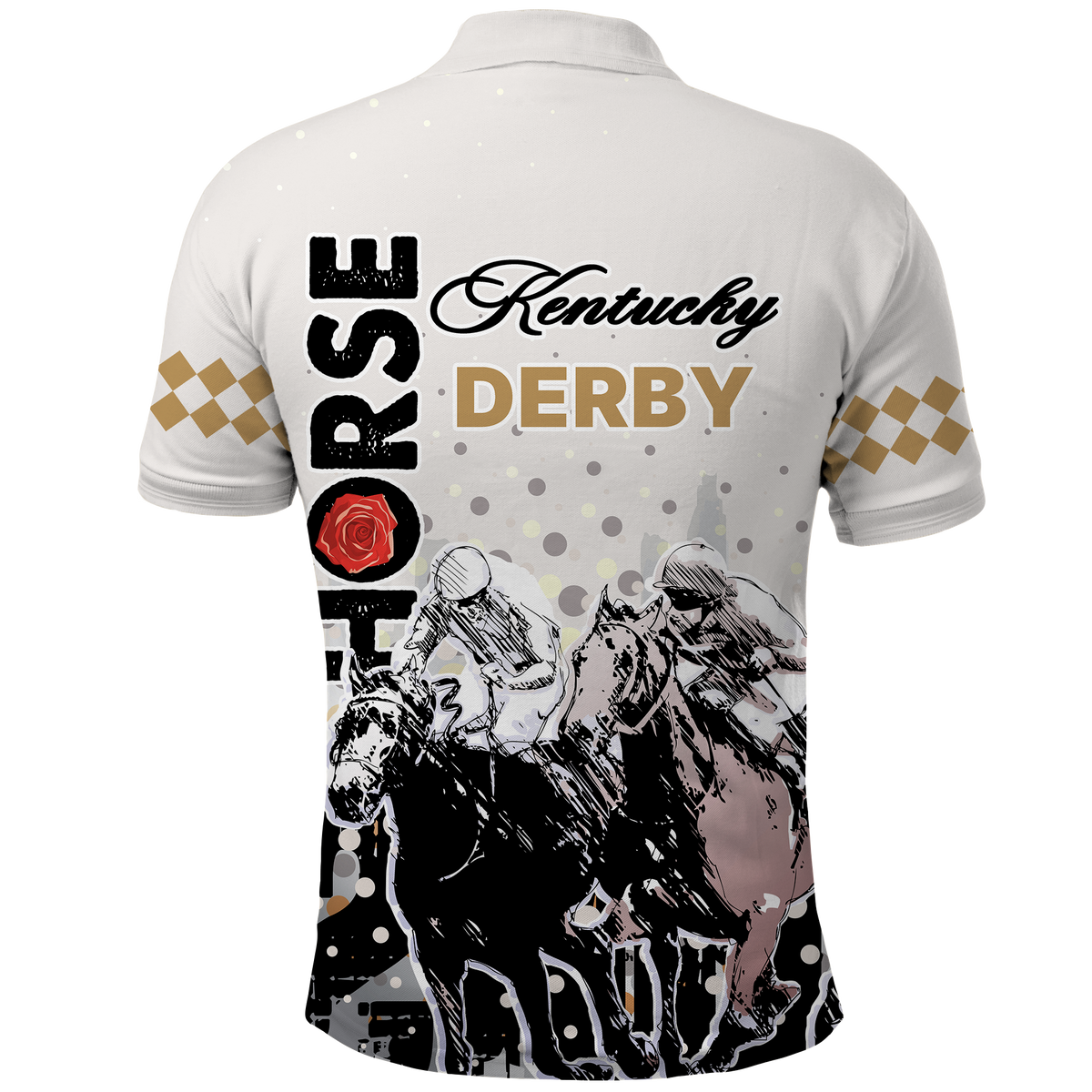 Custom Year Anniversary Kentucky Horse Racing Polo Shirt The Run For The Roses