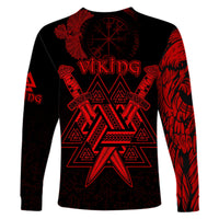 custom-viking-long-sleeve-shirt-valknut-raven-symbol-celtic-vegvisir-red-color