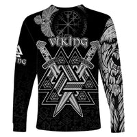 custom-viking-long-sleeve-shirt-valknut-raven-symbol-celtic-vegvisir-black-color