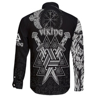 custom-viking-long-sleeve-button-shirt-valknut-raven-symbol-celtic-vegvisir-black-color