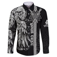 custom-viking-long-sleeve-button-shirt-valknut-raven-symbol-celtic-vegvisir-black-color