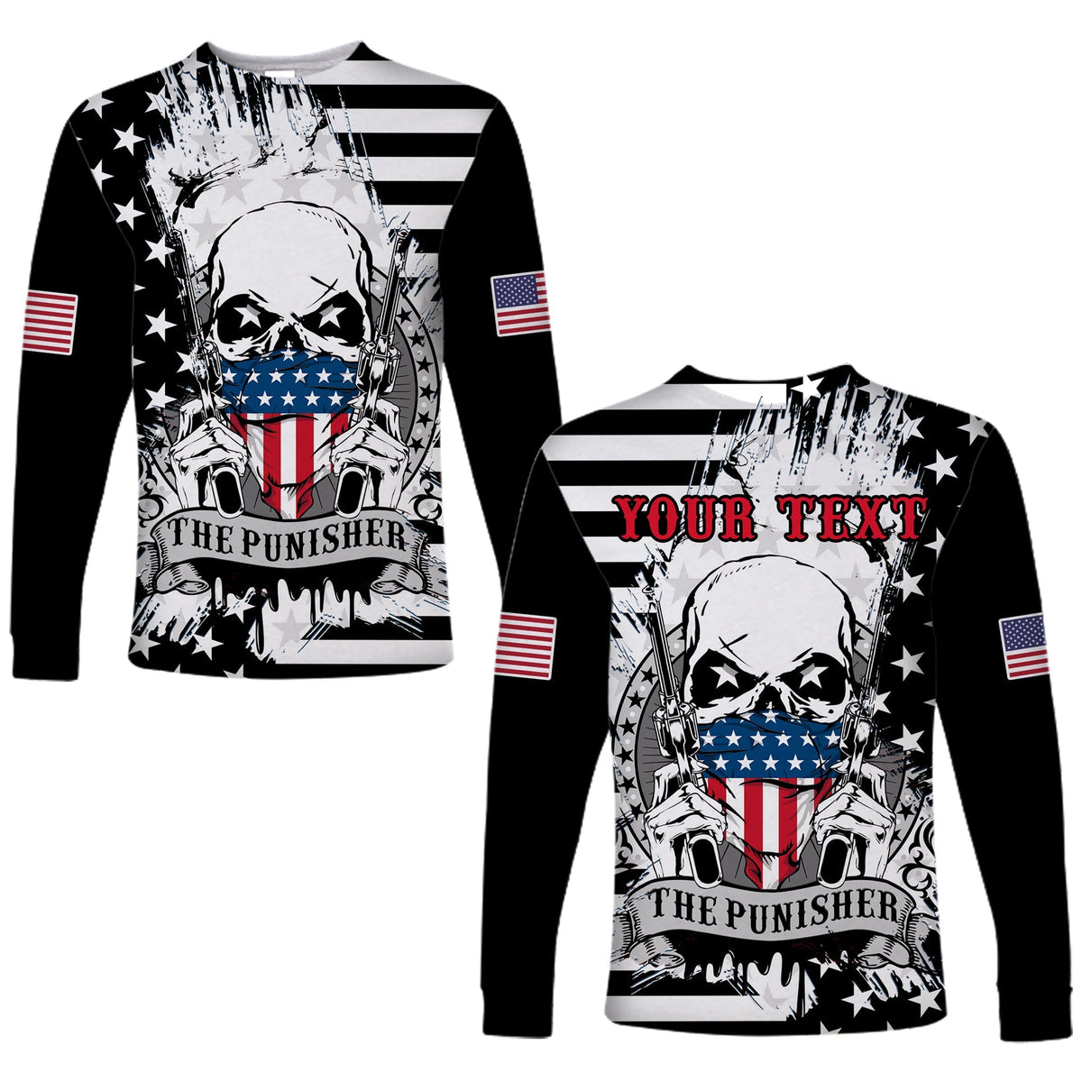 custom-america-long-sleeve-shirt-american-flag-punisher-skull-grunge-style