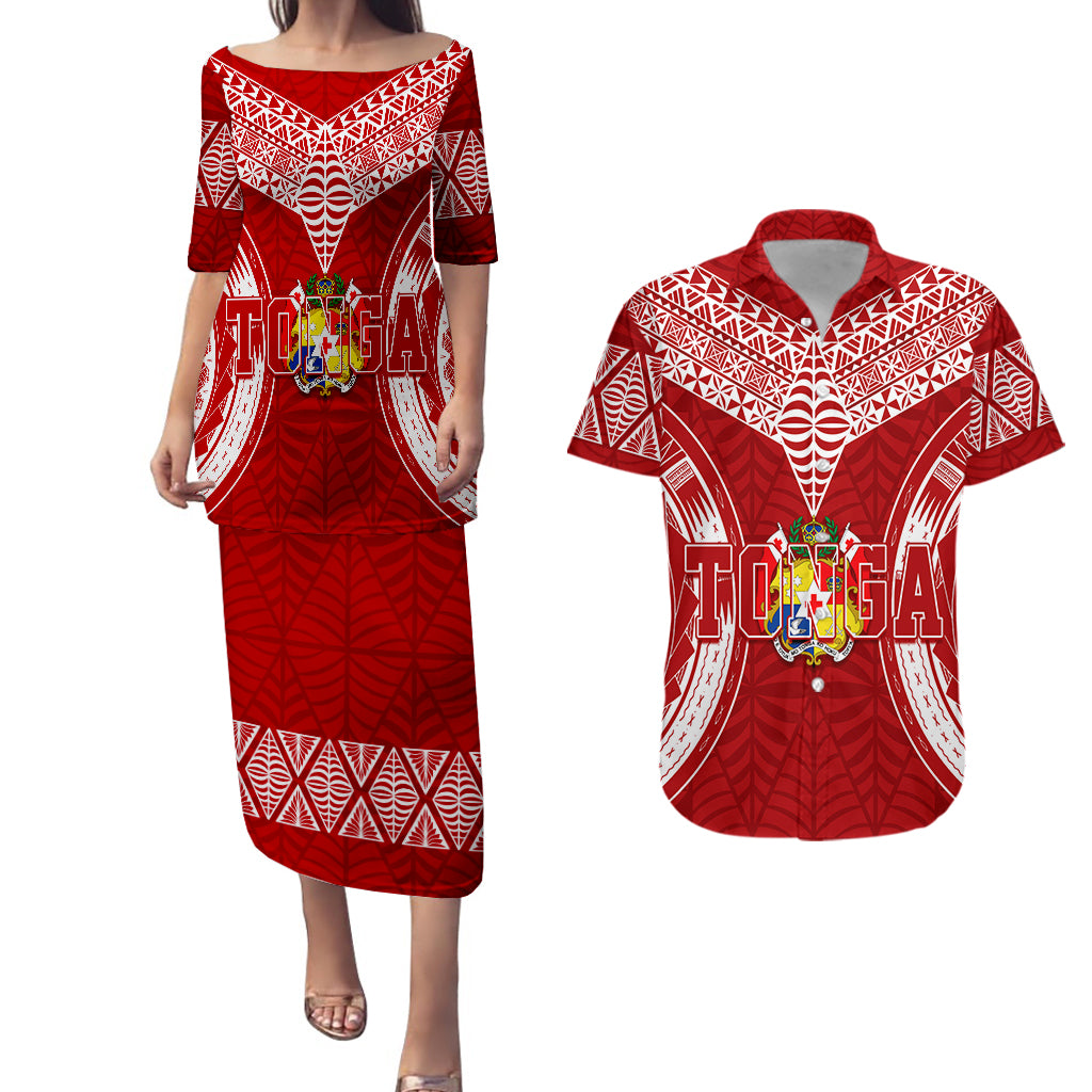 personalised-tonga-independence-day-puletasi-dress-and-hawaiian-shirt-kupesi-pattern-mix-style