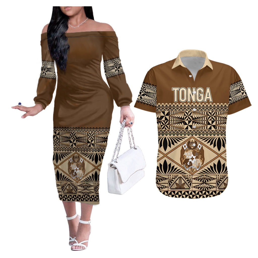 personalised-tonga-independence-day-couples-long-sleeve-dress-and-hawaiian-shirt-ngatu-tapa-style