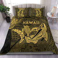 Hawaii Shark and Turtle Bedding Set With Gold Kakau LT9 - Wonder Print Shop