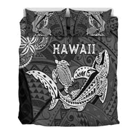 Hawaii Shark and Turtle Bedding Set With Black Kakau LT9 - Wonder Print Shop