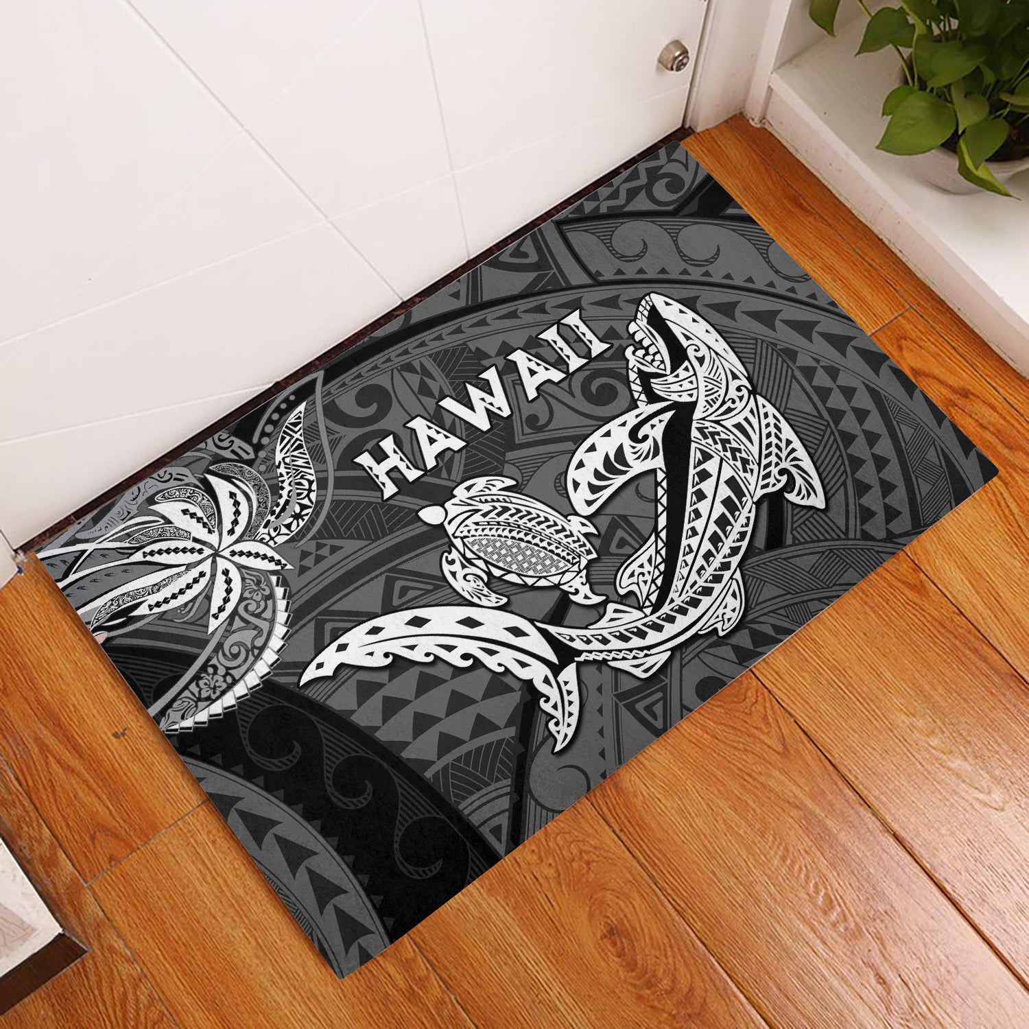 hawaii-shark-and-turtle-door-mats-with-black-kakau