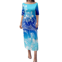 polynesian-pride-plumeria-flowers-puletasi-dress-polynesian-tribal-gradient-blue