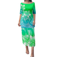 polynesian-pride-plumeria-flowers-puletasi-dress-polynesian-tribal-gradient-green