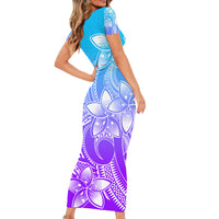 polynesian-pride-plumeria-flowers-short-sleeve-body-long-dress-polynesian-tribal-gradient-purple