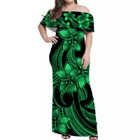 polynesian-pride-plumeria-flowers-off-shoulder-long-dress-polynesian-tribal-green-vibe