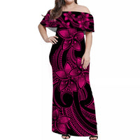 polynesian-pride-plumeria-flowers-off-shoulder-long-dress-polynesian-tribal-pink-vibe