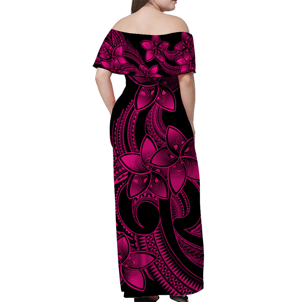 polynesian-pride-plumeria-flowers-off-shoulder-long-dress-polynesian-tribal-pink-vibe