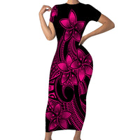polynesian-pride-plumeria-flowers-short-sleeve-body-long-dress-polynesian-tribal-pink-vibe
