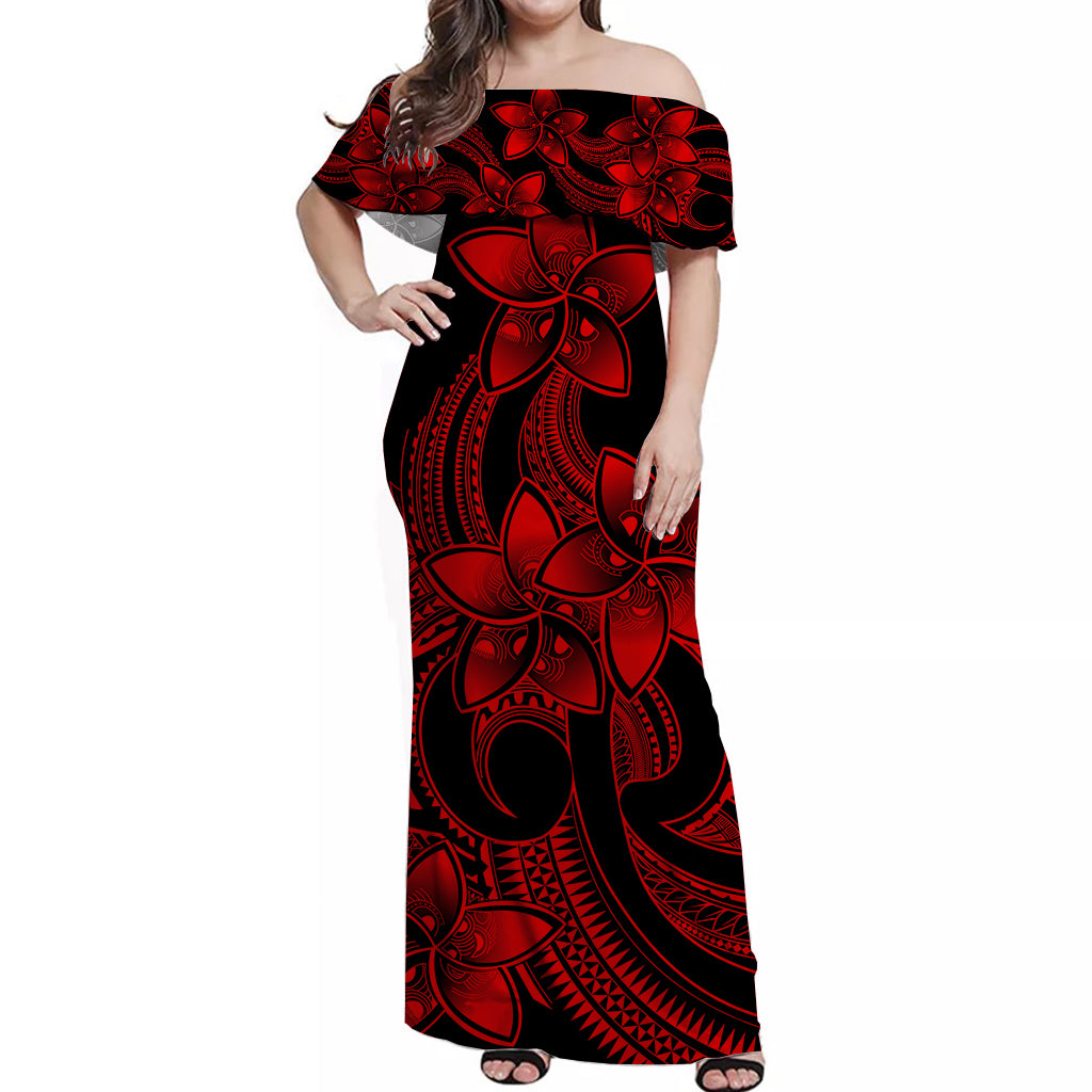 polynesian-pride-plumeria-flowers-off-shoulder-long-dress-polynesian-tribal-red-vibe