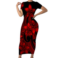 polynesian-pride-plumeria-flowers-short-sleeve-body-long-dress-polynesian-tribal-red-vibe