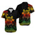 Polynesian Couple Outfits Plumeria Flowers Short Sleeve Body Long Dress and Hawaiian Shirt Polynesian Tribal Reggae Vibe LT9 - Wonder Print Shop