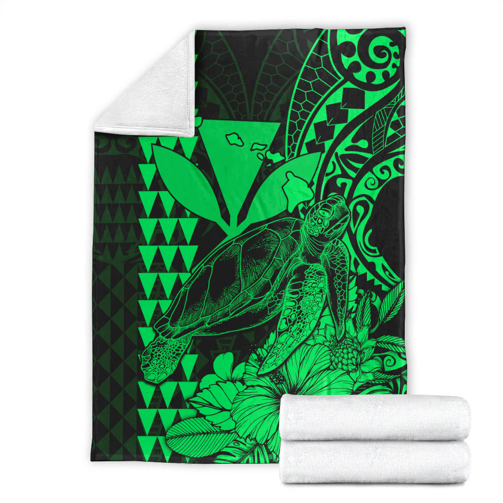 hawaii-sea-turtle-blanket-polynesia-kakau-with-kanaka-maoli-green