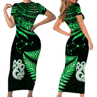 matariki-new-zealand-short-sleeve-body-long-dress-manaia-with-paua-shell-green