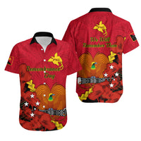 Matching Outfit For Couples Remembrance Day PNG Puletasi Dress and Hawaiian Shirt Papua New Guinea We Will Remember Them - Wonder Print Shop