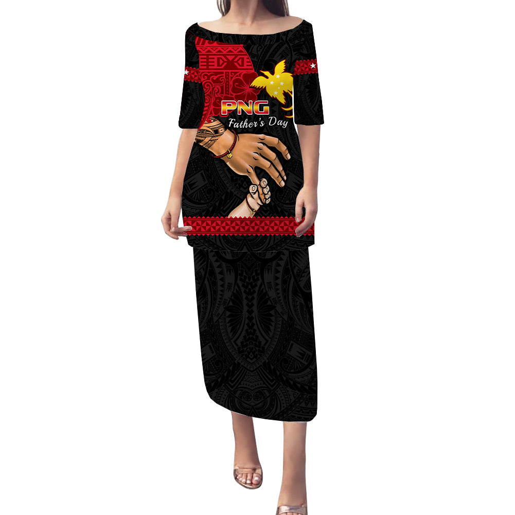 polynesian-pride-father-day-papua-new-guinea-puletasi-dress-png-i-love-you-dad-black-version
