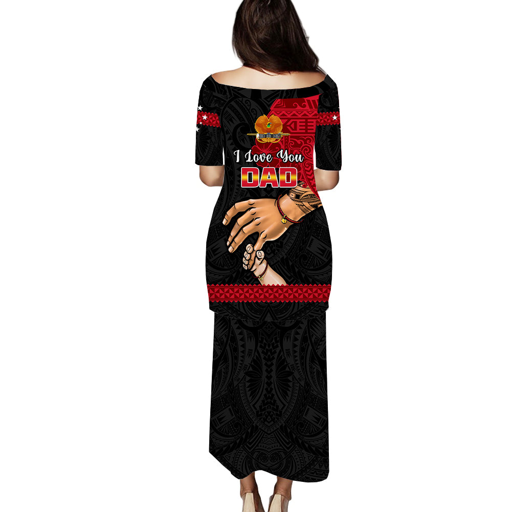 polynesian-pride-father-day-papua-new-guinea-puletasi-dress-png-i-love-you-dad-black-version