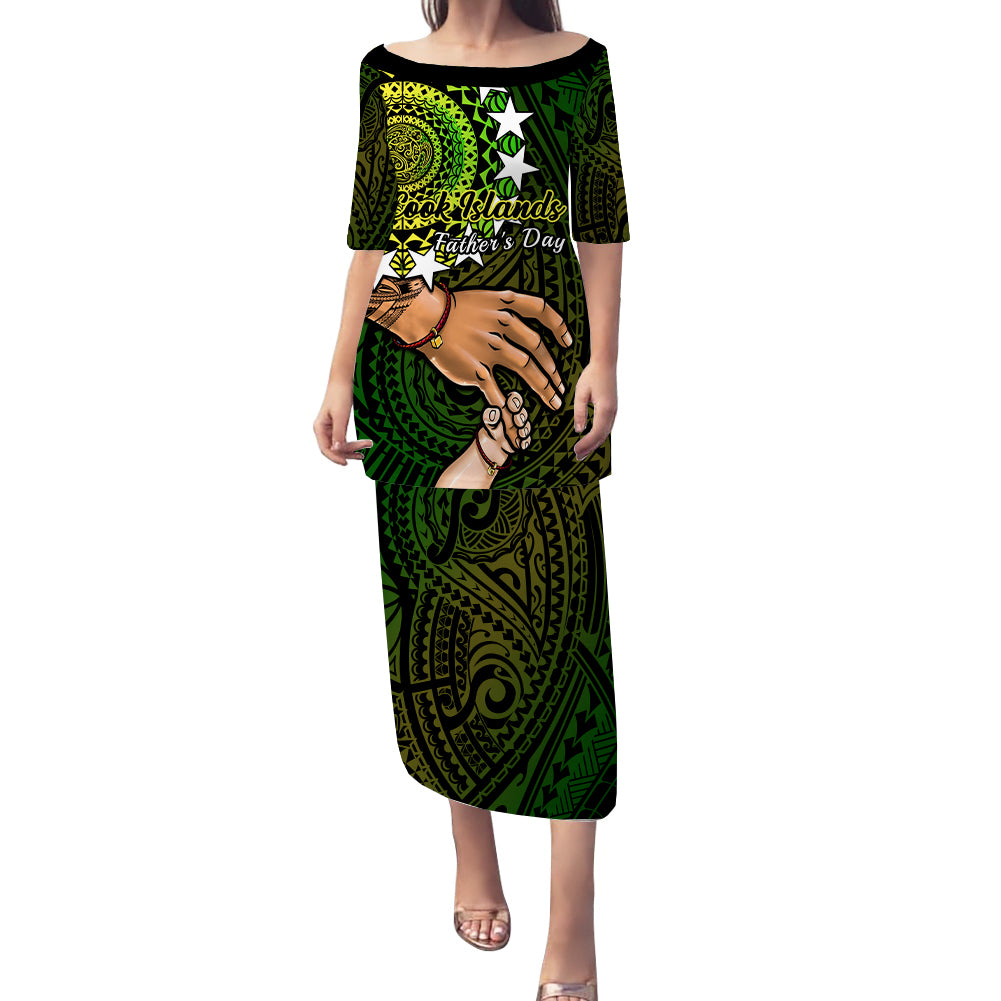 polynesian-pride-father-day-cook-islands-puletasi-dress-i-love-you-dad-kuki-airani-turtle-pattern