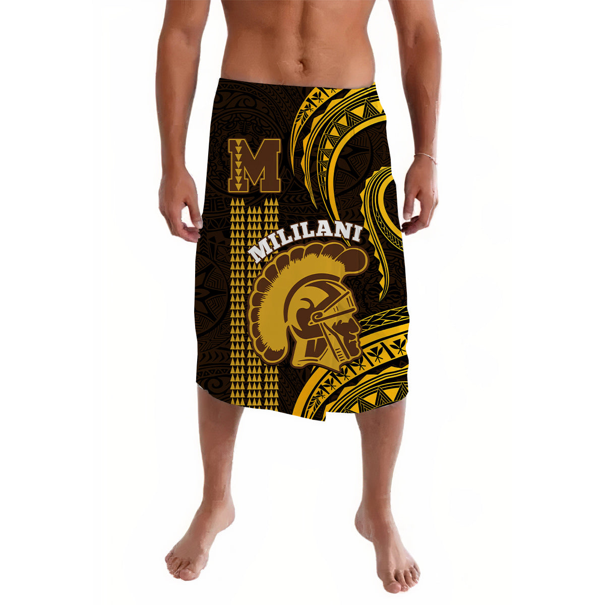 Hawaii Mililani High School Lavalava Polynesian Kakau Pattern - Wonder Print Shop