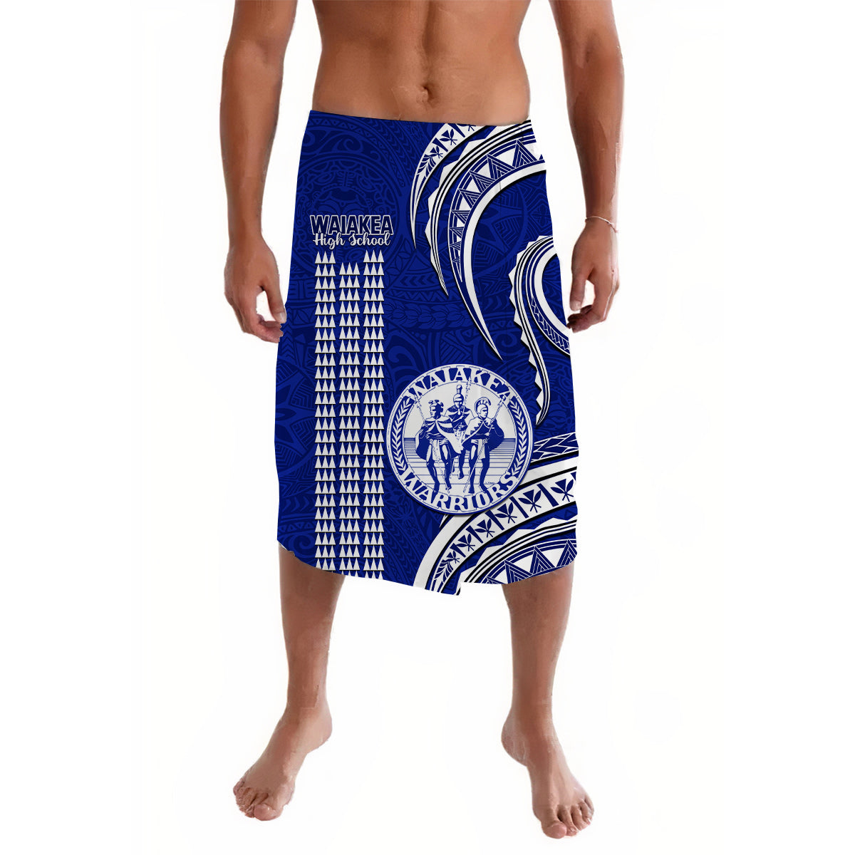 Hawaii Waiakea High School Lavalava Polynesian Kakau Pattern - Wonder Print Shop