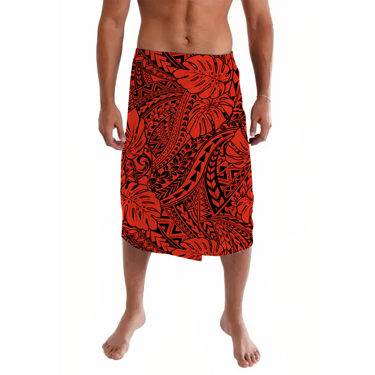 Hawaii Lavalava Polynesian Tribal Art Red - Wonder Print Shop