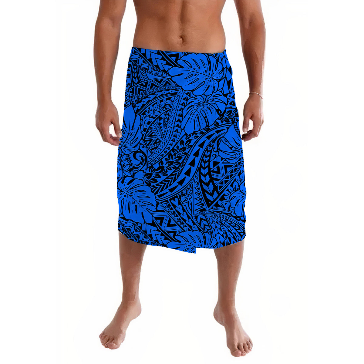 Hawaii Lavalava Polynesian Tribal Art Blue - Wonder Print Shop
