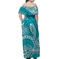 hawaii-off-shoulder-long-dress-hawaiian-tribal-honu-turquoise-version