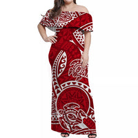 hawaii-off-shoulder-long-dress-hawaiian-tribal-honu-red-version