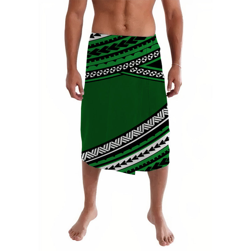 Polynesian Lavalava Simple Green LT6 - Wonder Print Shop