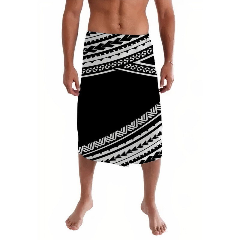 Polynesian Lavalava Simple Black  LT6 - Wonder Print Shop