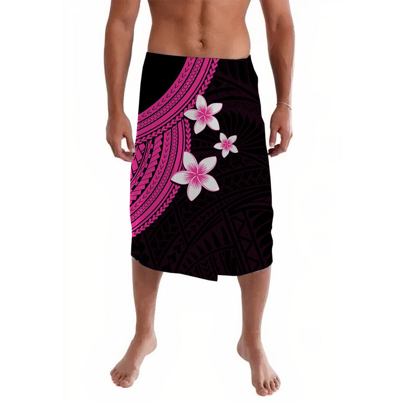 Polynesian Lavalava With Plumeria Flower Pink LT6 - Wonder Print Shop
