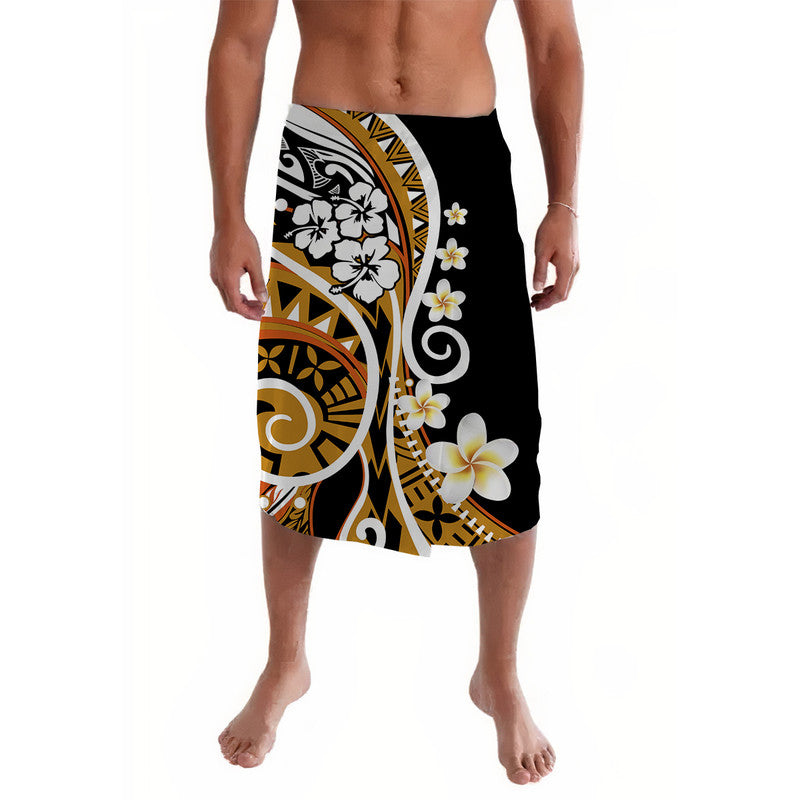 Plumeria Polynesian Lavalava Trending Gold LT6 - Wonder Print Shop