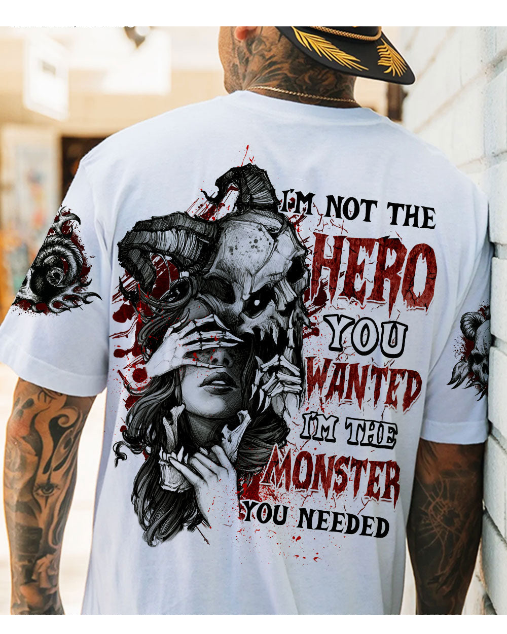 I'm Not The Hero You Wanted Skull T Shirt