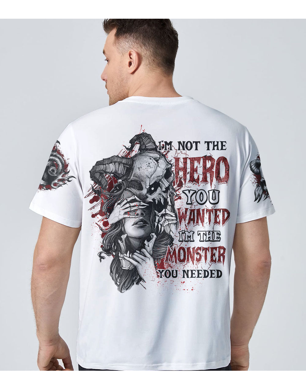 I'm Not The Hero You Wanted Skull T Shirt - Wonder Print Shop