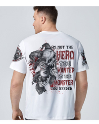 I'm Not The Hero You Wanted Skull T Shirt - Wonder Print Shop
