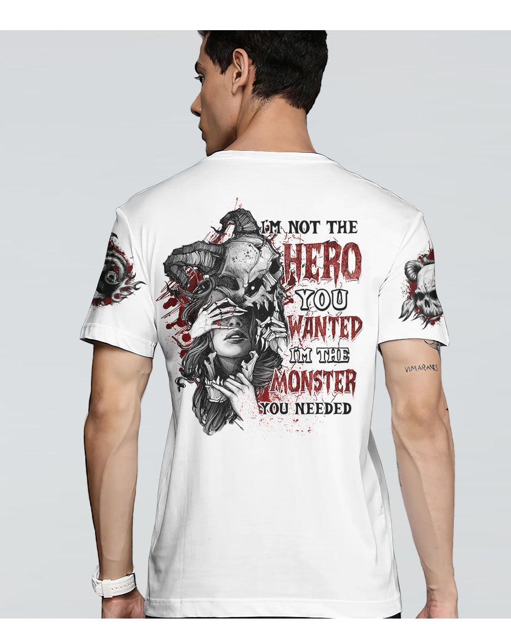 I'm Not The Hero You Wanted Skull T Shirt - Wonder Print Shop
