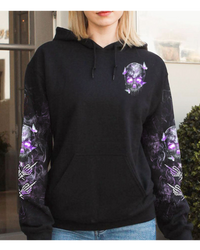 I'm Not A B I'm A Women Black Skull Hoodie - Wonder Print Shop