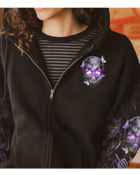 I'm Not A B I'm A Women Black Skull Hoodie - Wonder Print Shop